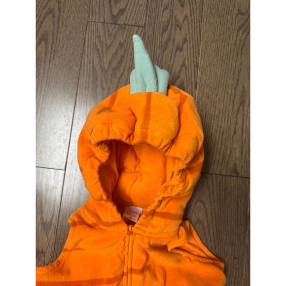 Carters Orange Carrot Halloween Costume Hooded Vest Baby Toddler 24 Months - Picture 3 of 4